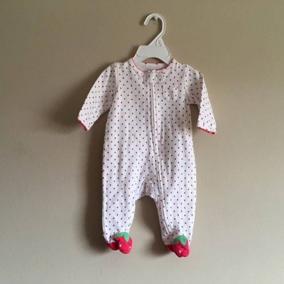 Bundle of Carter’s Baby Girl Sleep&Plays Footies size 3 mounts. - Picture 2 of 11